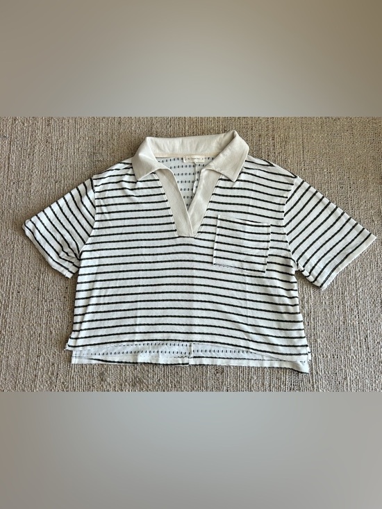 By Together Tops - NWOT By Together Relaxed Striped Polo
